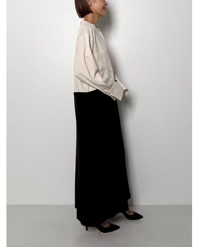 【CHIGNON 2026 PRE - SPRING】パールロングシャツOP - Champdelarose