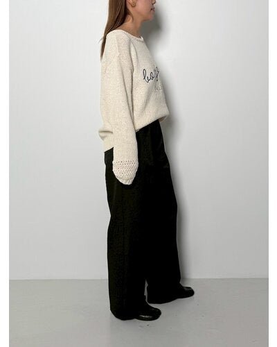 【CHIGNON 2026 PRE - SPRING】ロゴコットンニットPO - Champdelarose