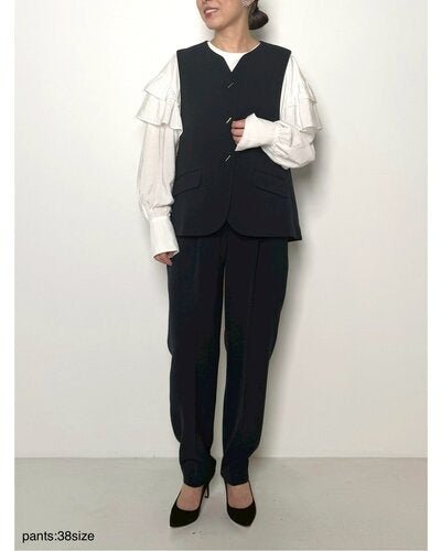 【CHIGNON 2026 PRE - SPRING】ベルト付きテーパードPT - Champdelarose