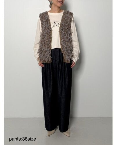 【CHIGNON 2026 PRE - SPRING】ハイウエストデニムPT - Champdelarose