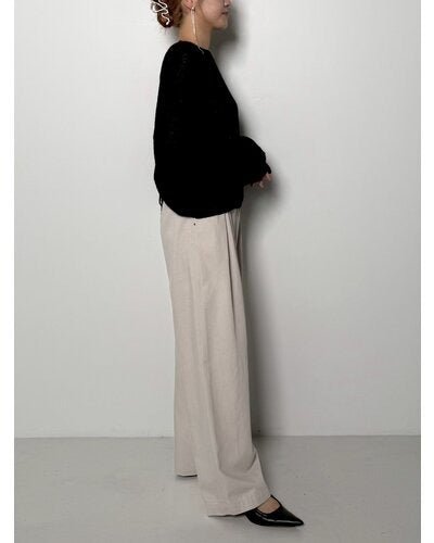 【CHIGNON 2026 PRE - SPRING】ハイウエストウォッシュPT - Champdelarose