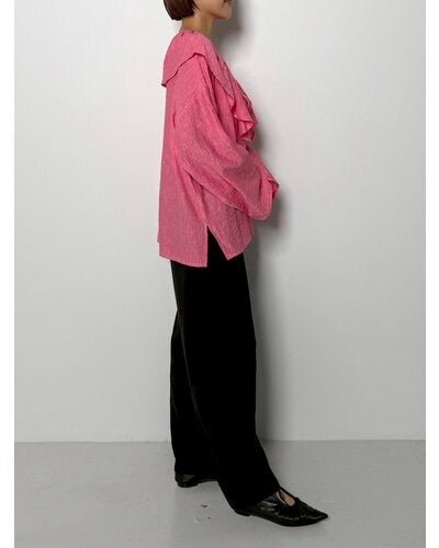 【CHIGNON 2026 PRE - SPRING】フリル衿付きSH - Champdelarose