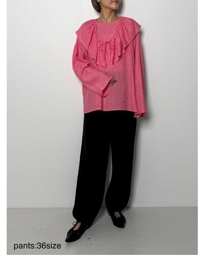 【CHIGNON 2026 PRE - SPRING】フリル衿付きSH - Champdelarose