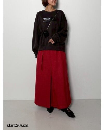 【CHIGNON 2026 PRE - SPRING】ツイードファスナースリットSK - Champdelarose