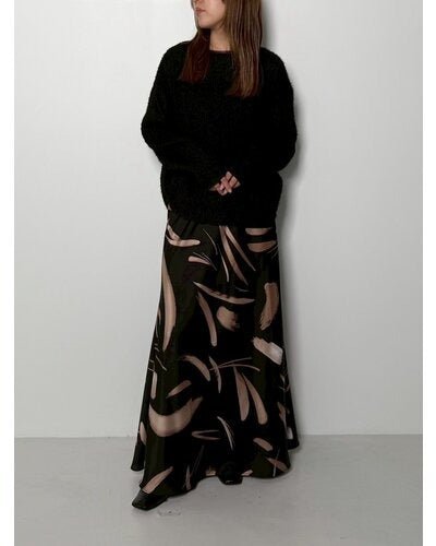 【CHIGNON 2026 PRE - SPRING】サテンプリントSK - Champdelarose