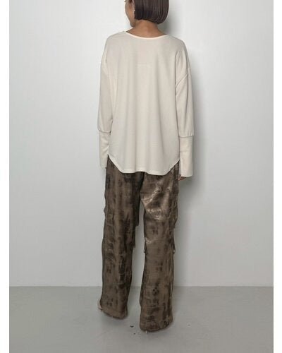 【CHIGNON 2026 PRE - SPRING】カットジョーゼットTブラウス - Champdelarose