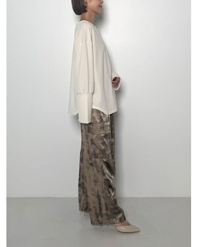 【CHIGNON 2026 PRE - SPRING】カットジョーゼットTブラウス - Champdelarose