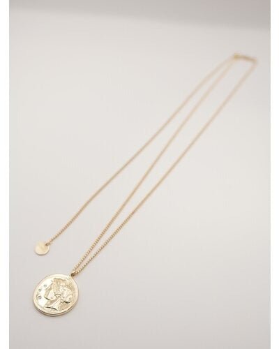 【CHIGNON 2026 SPRING】石入りコインネックレス - Champdelarose