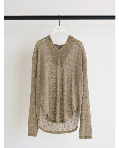 【CHIGNON 2026 SPRING】シアーフーディニットソー - Champdelarose