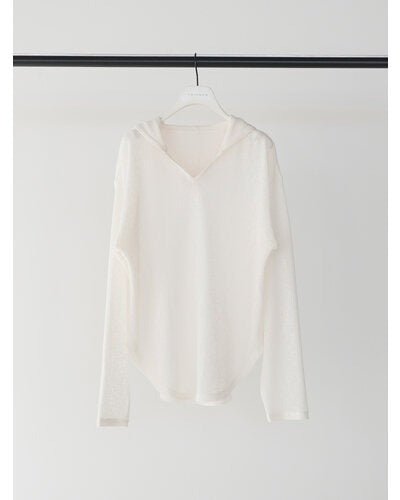 【CHIGNON 2026 SPRING】シアーフーディニットソー - Champdelarose