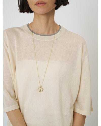 【CHIGNON 2026 SPRING】衿配色ハーフスリーブニット - Champdelarose