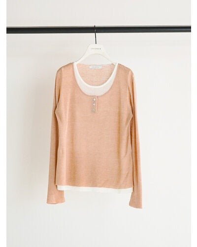 【CHIGNON 2026 SPRING】タンクレイヤードニット - Champdelarose