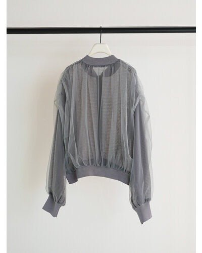 【CHIGNON 2026 SPRING】チュールボリュームブルゾン - Champdelarose