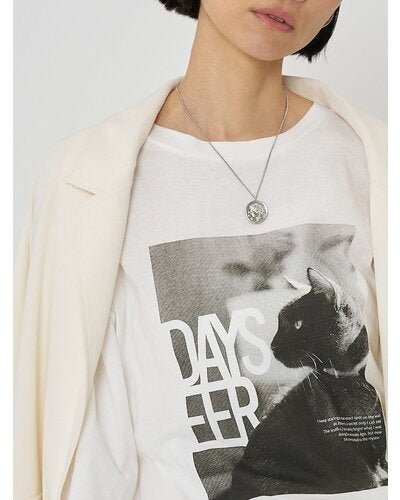 【CHIGNON 2026 SPRING】石入りコインネックレス - Champdelarose