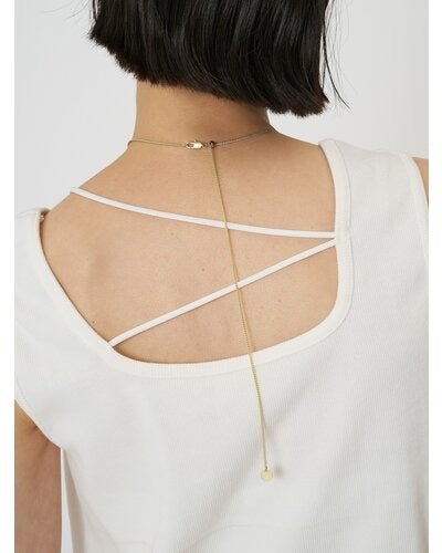 【CHIGNON 2026 SPRING】石入りコインネックレス - Champdelarose