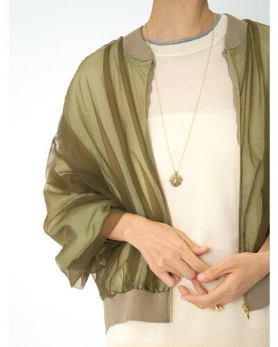 【CHIGNON 2026 SPRING】チュールボリュームブルゾン - Champdelarose