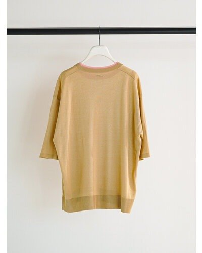 【CHIGNON 2026 SPRING】衿配色ハーフスリーブニット - Champdelarose