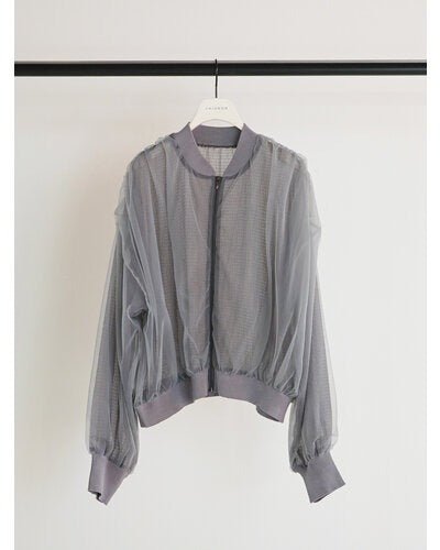【CHIGNON 2026 SPRING】チュールボリュームブルゾン - Champdelarose