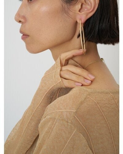 【CHIGNON 2026 SPRING】ドロップフープイヤリング - Champdelarose