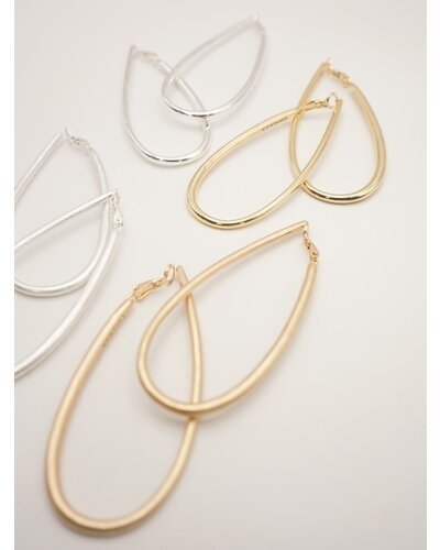 【CHIGNON 2026 SPRING】ドロップフープイヤリング - Champdelarose