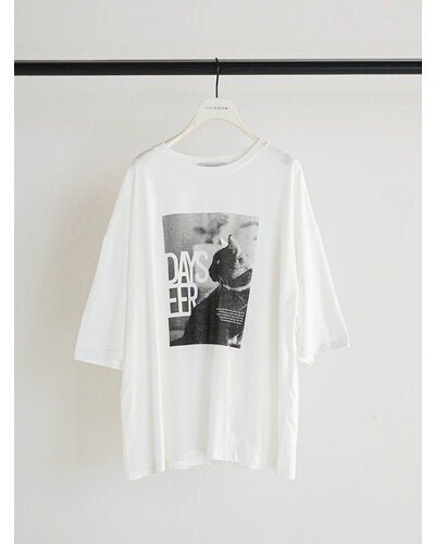 【CHIGNON 2026 SPRING】アニマルフォト"CAT"Tee - Champdelarose