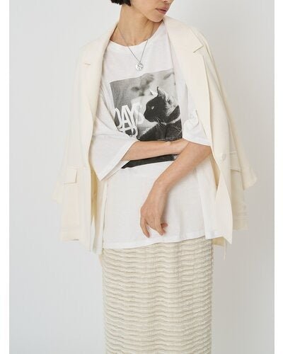 【CHIGNON 2026 SPRING】アニマルフォト"CAT"Tee - Champdelarose