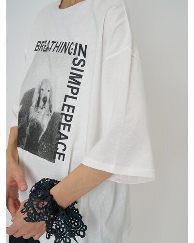 【CHIGNON 2026 SPRING】アニマルフォト"DOG"Tee - Champdelarose