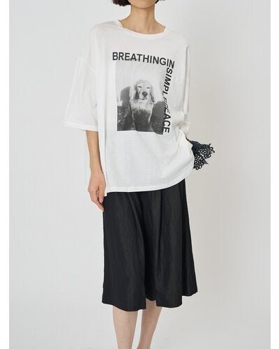 【CHIGNON 2026 SPRING】アニマルフォト"DOG"Tee - Champdelarose