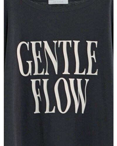 【CHIGNON 2026 SPRING】"FLOW"ウェイブロゴTee - Champdelarose