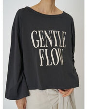 【CHIGNON 2026 SPRING】"FLOW"ウェイブロゴTee - Champdelarose