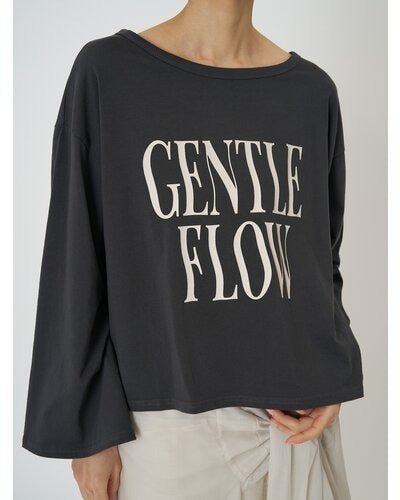 【CHIGNON 2026 SPRING】"FLOW"ウェイブロゴTee - Champdelarose