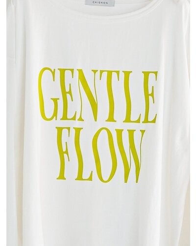 【CHIGNON 2026 SPRING】"FLOW"ウェイブロゴTee - Champdelarose