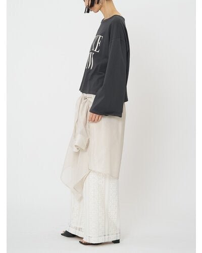 【CHIGNON 2026 SPRING】"FLOW"ウェイブロゴTee - Champdelarose