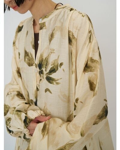 【CHIGNON 2026 SPRING】フラワープリントシャツOP - Champdelarose