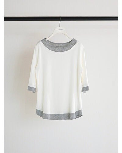 【CHIGNON 2026 SPRING】配色テレコハーフスリーブPO - Champdelarose