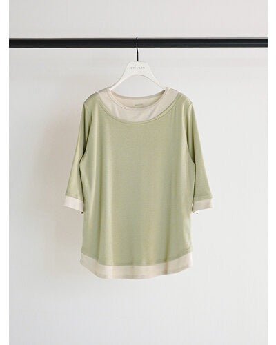 【CHIGNON 2026 SPRING】配色テレコハーフスリーブPO - Champdelarose