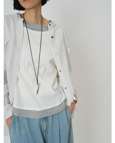 【CHIGNON 2026 SPRING】配色テレコハーフスリーブPO - Champdelarose