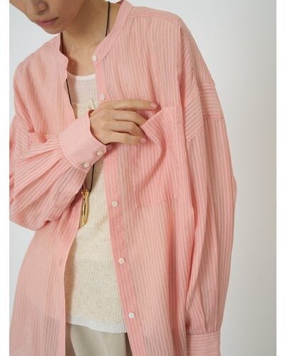 【CHIGNON 2026 SPRING】シアーストライプオーバーSH - Champdelarose