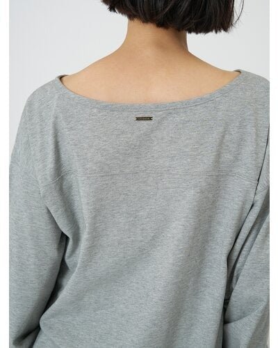 【CHIGNON 2026 SPRING】度詰天竺ボートネックロンT - Champdelarose