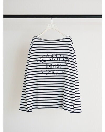 【CHIGNON 2026 SPRING】ボーダープリントロンTee - Champdelarose