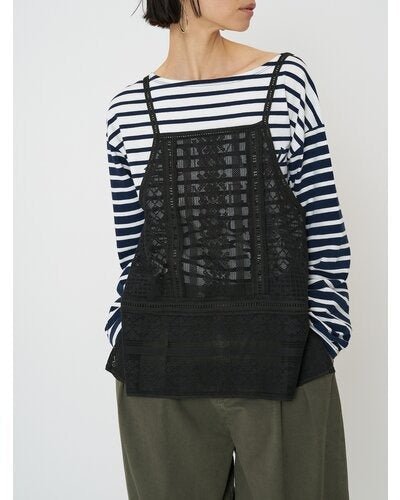【CHIGNON 2026 SPRING】ボーダープリントロンTee - Champdelarose
