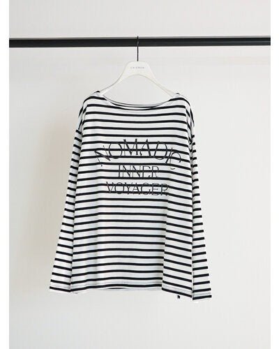 【CHIGNON 2026 SPRING】ボーダープリントロンTee - Champdelarose