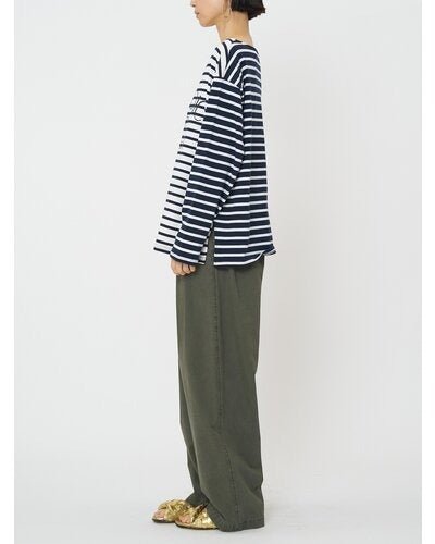 【CHIGNON 2026 SPRING】ボーダープリントロンTee - Champdelarose