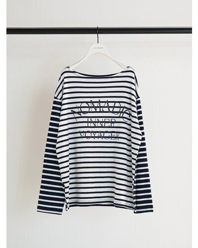 【CHIGNON 2026 SPRING】ボーダープリントロンTee - Champdelarose