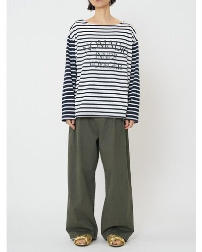 【CHIGNON 2026 SPRING】ボーダープリントロンTee - Champdelarose