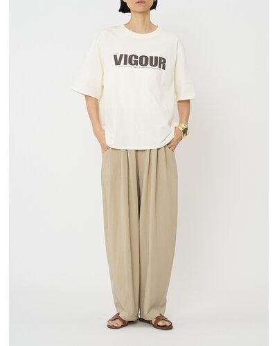 【CHIGNON 2026 SPRING】"VIGOUR"プリントTee - Champdelarose