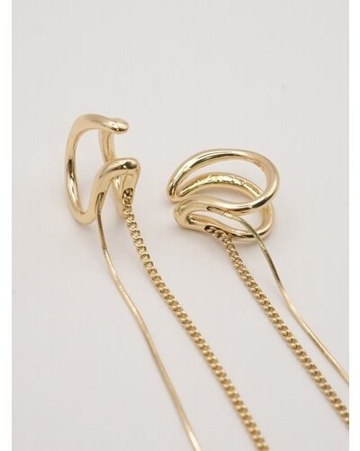 【CHIGNON 2026 SS COLLECTION】ダブルラインチェーンイヤカフセット - Champdelarose