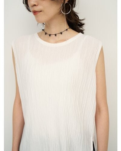 【CHIGNON 2026 SS COLLECTION】ラインワッシャータンクトップ - Champdelarose