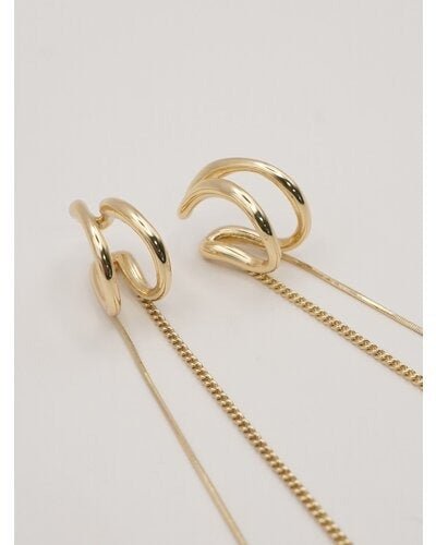 【CHIGNON 2026 SS COLLECTION】ダブルラインチェーンイヤカフセット - Champdelarose