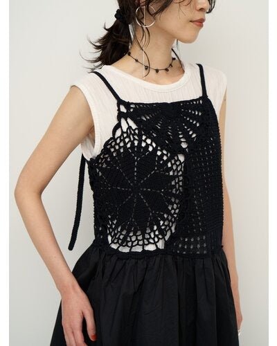 【CHIGNON 2026 SS COLLECTION】モチーフニットキャミソール - Champdelarose
